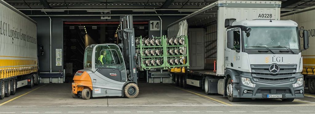 Forklift fills LGI truck up | Glossary F