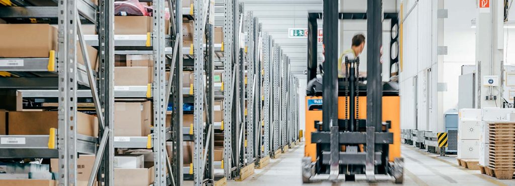Forklift driver in LGI warehouse | Glossary R